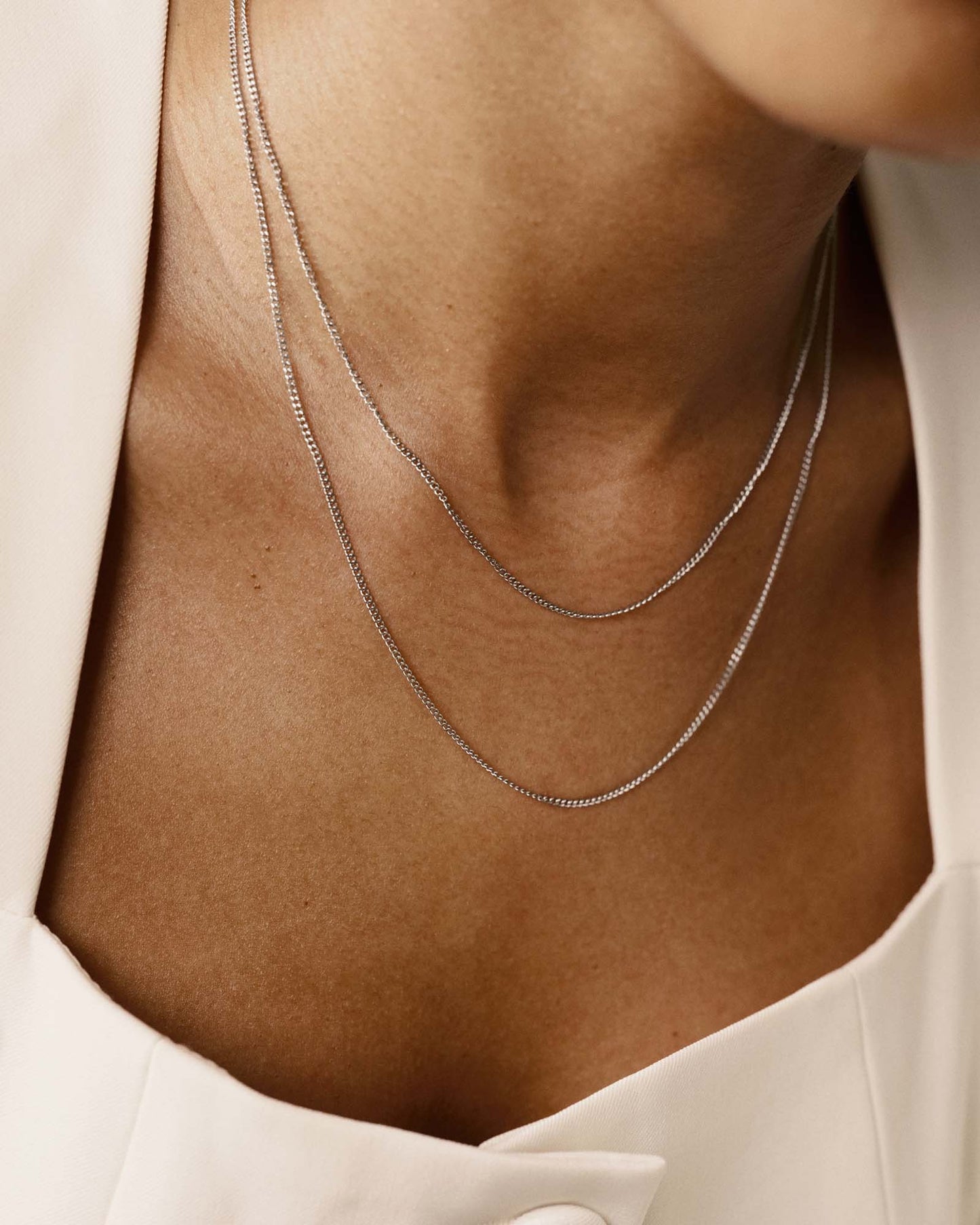 Thin Curb Chain Necklace