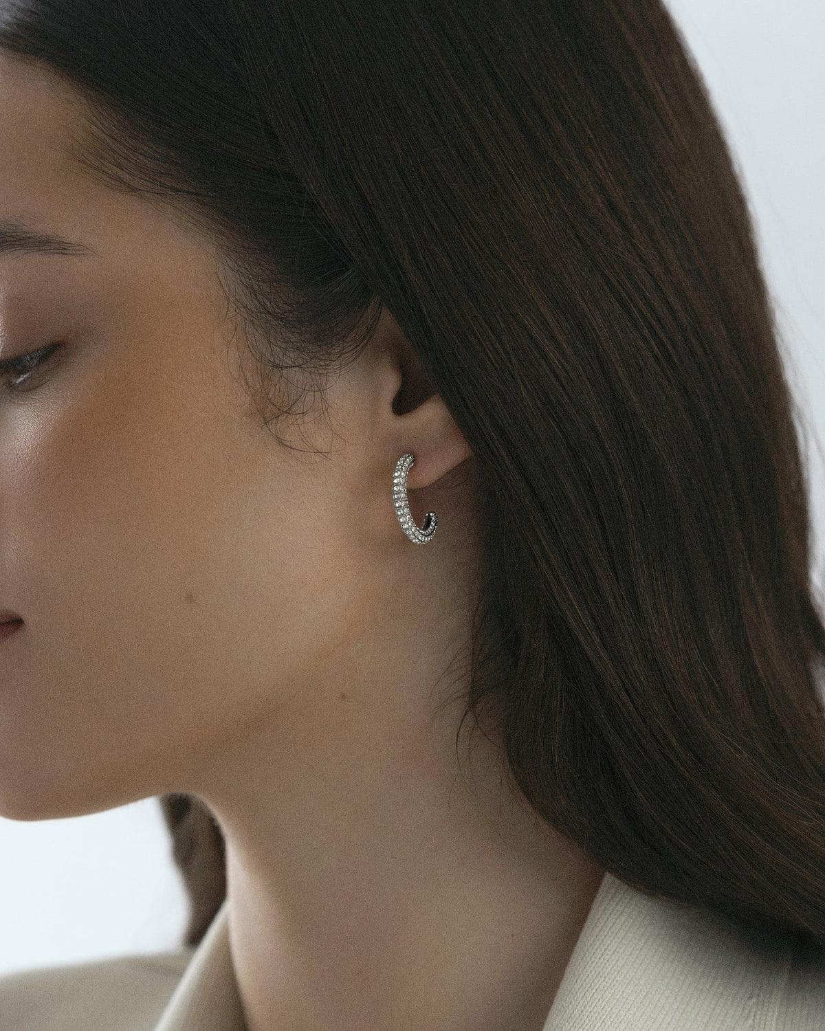 Pavé eternal large earrings