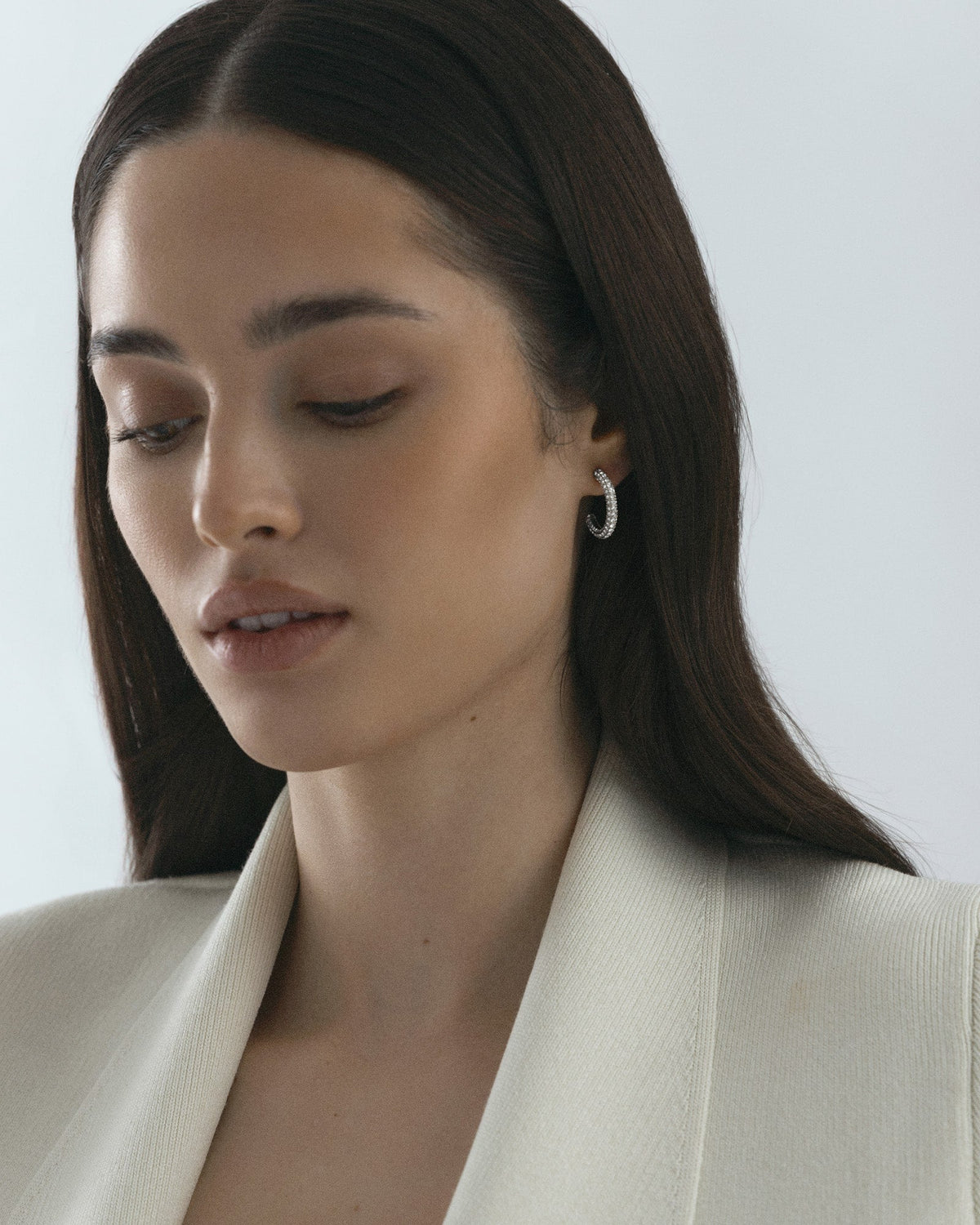 Pavé eternal large earrings