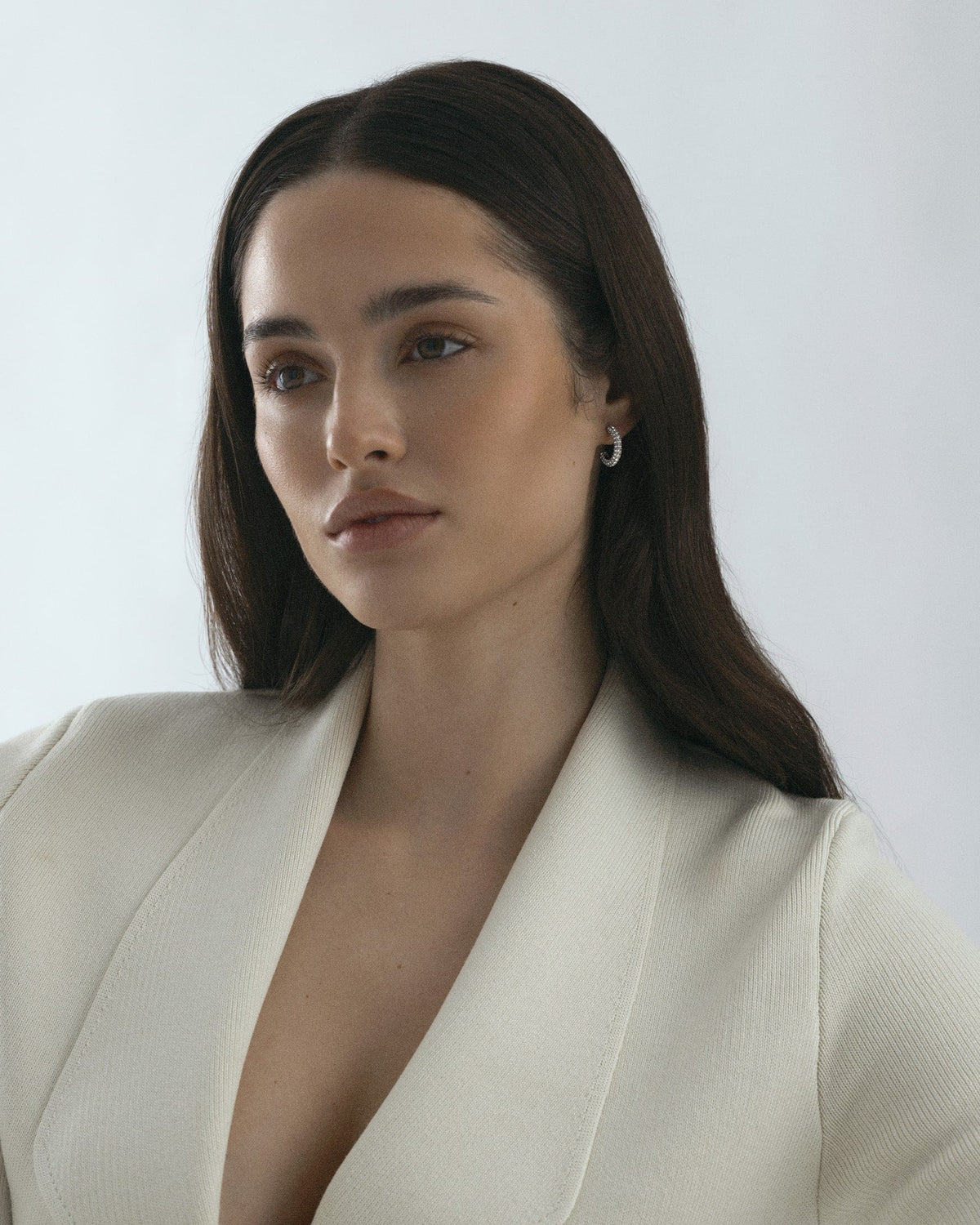 Pavé eternal medium earrings