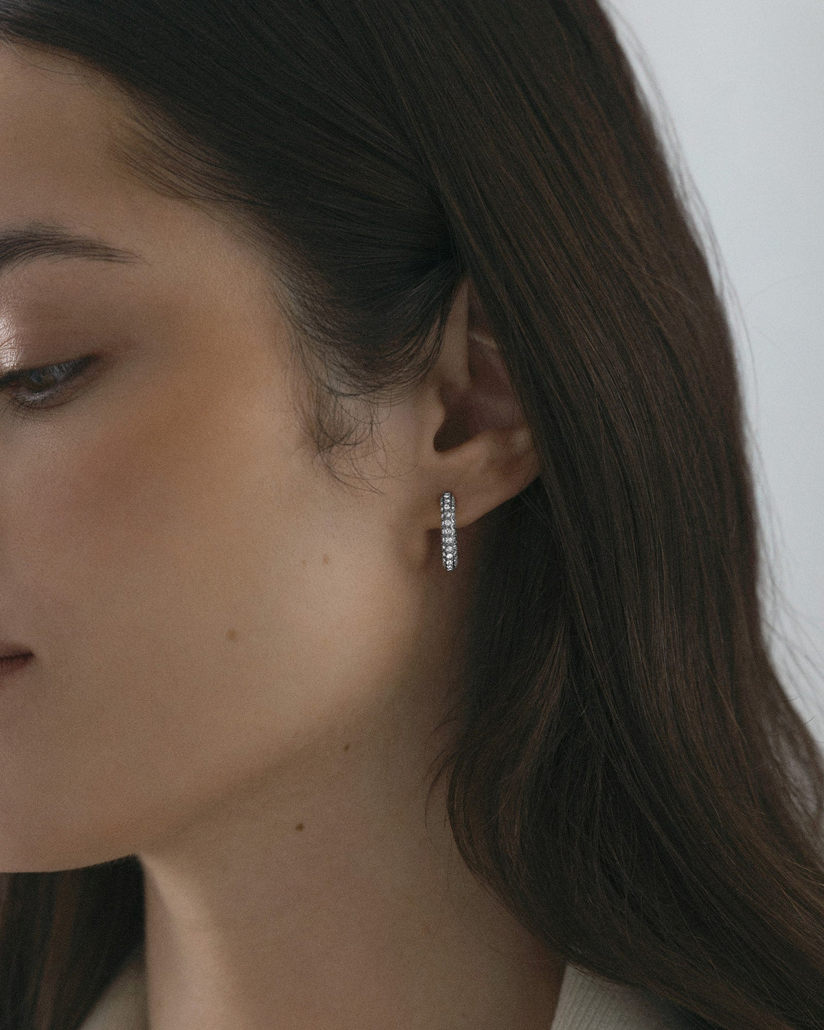 Pavé eternal medium earrings