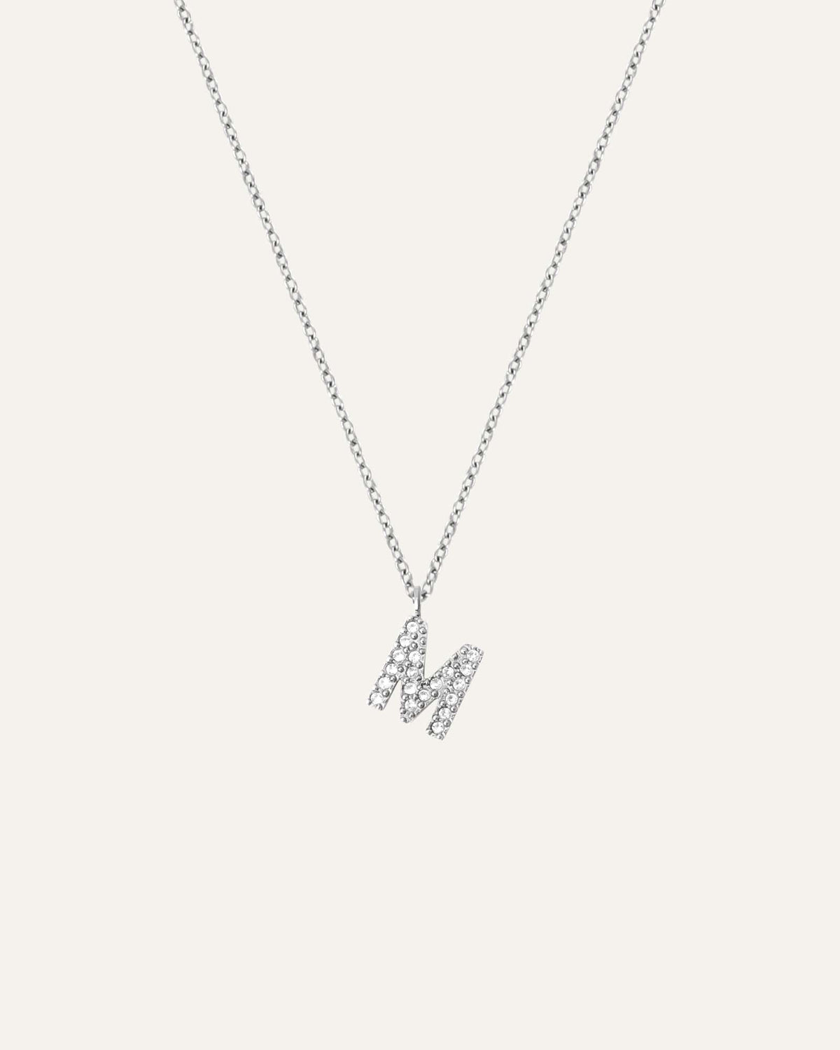 Petite Stone Letter Necklace