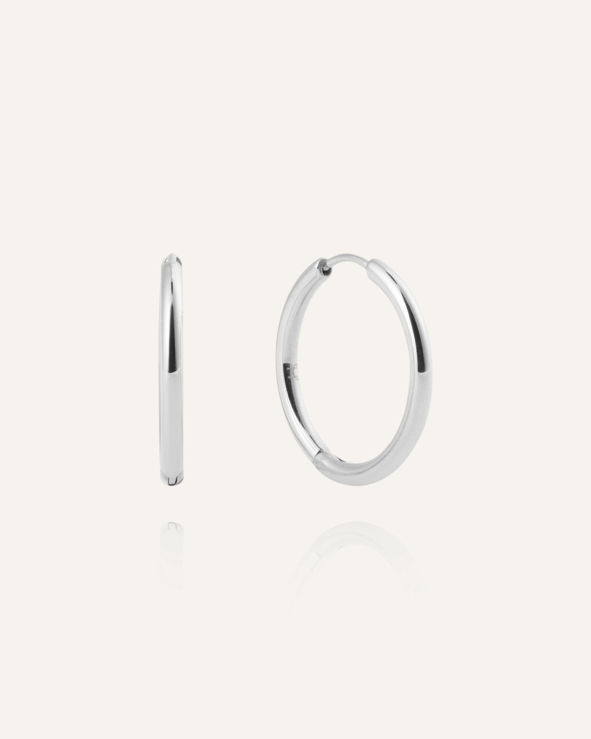 Slim Large Hoops