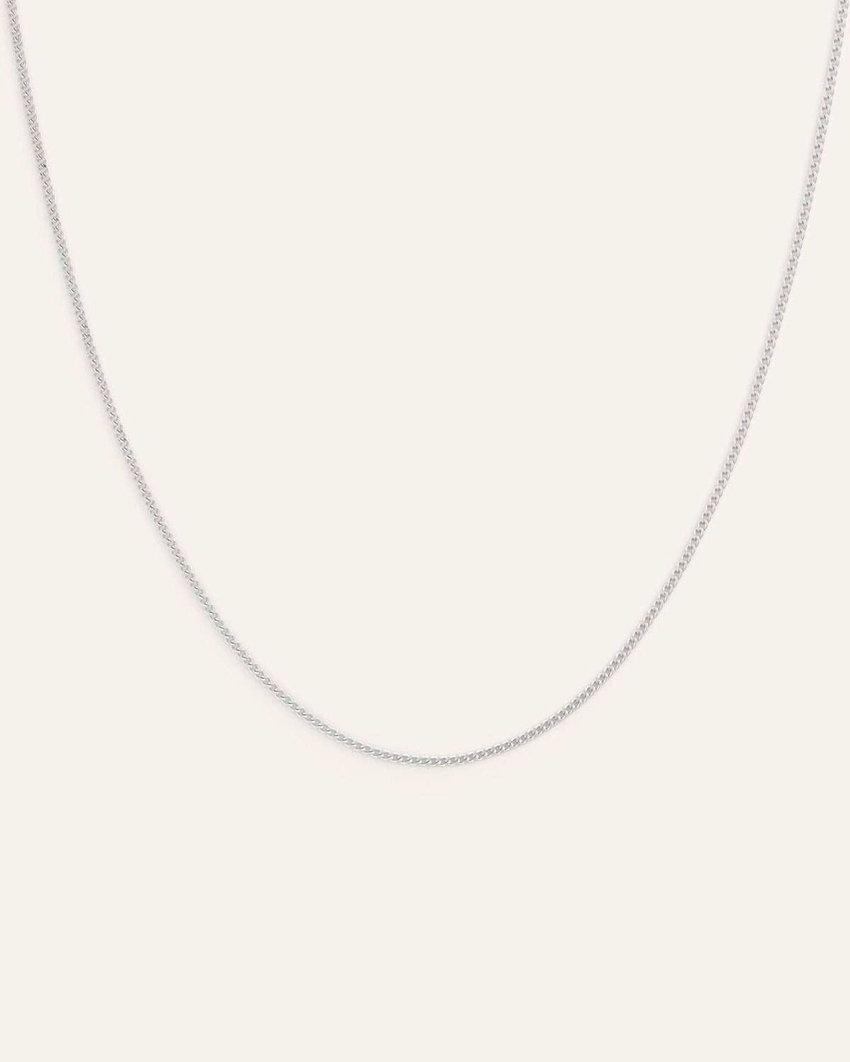 Thin Curb Chain Necklace