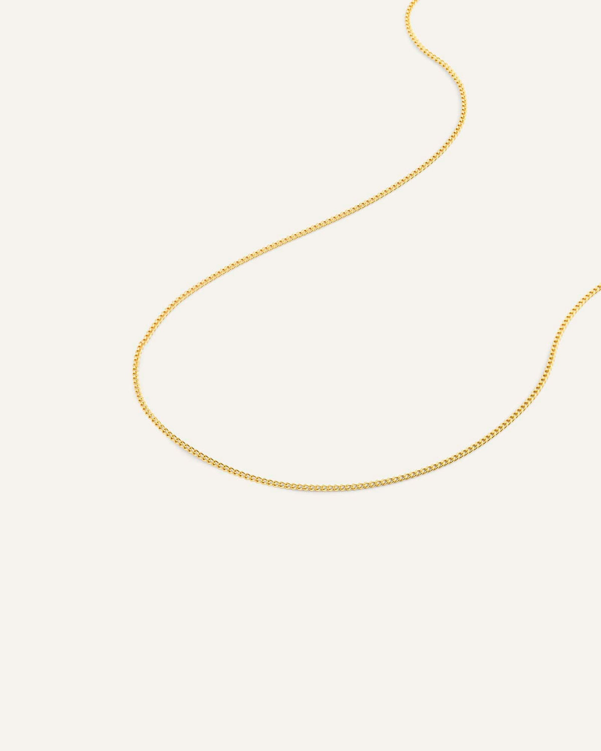 Thin Curb Chain Necklace