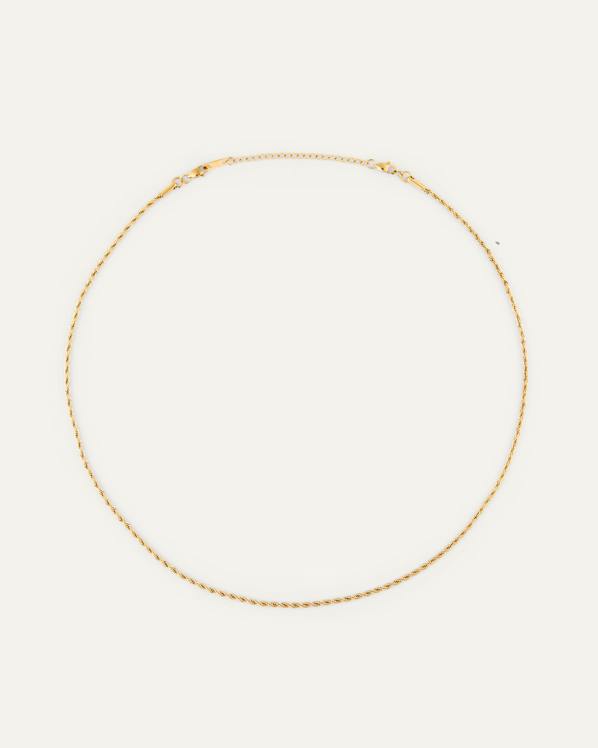 Thin rope necklace