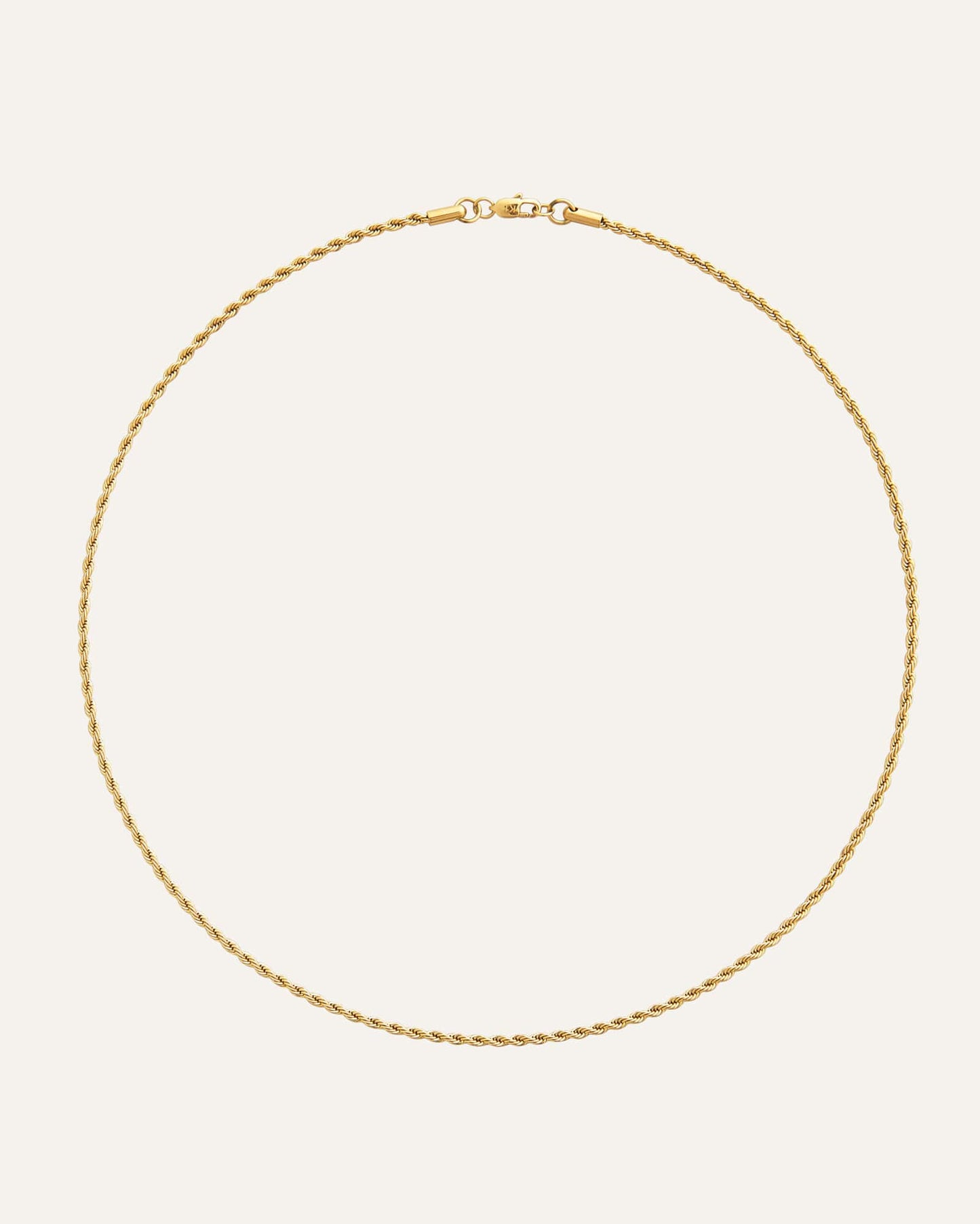 Thin rope necklace
