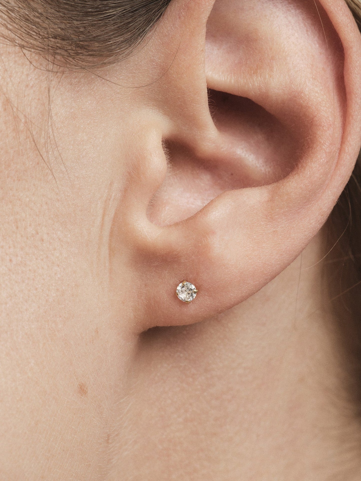 Jolie White Small Studs