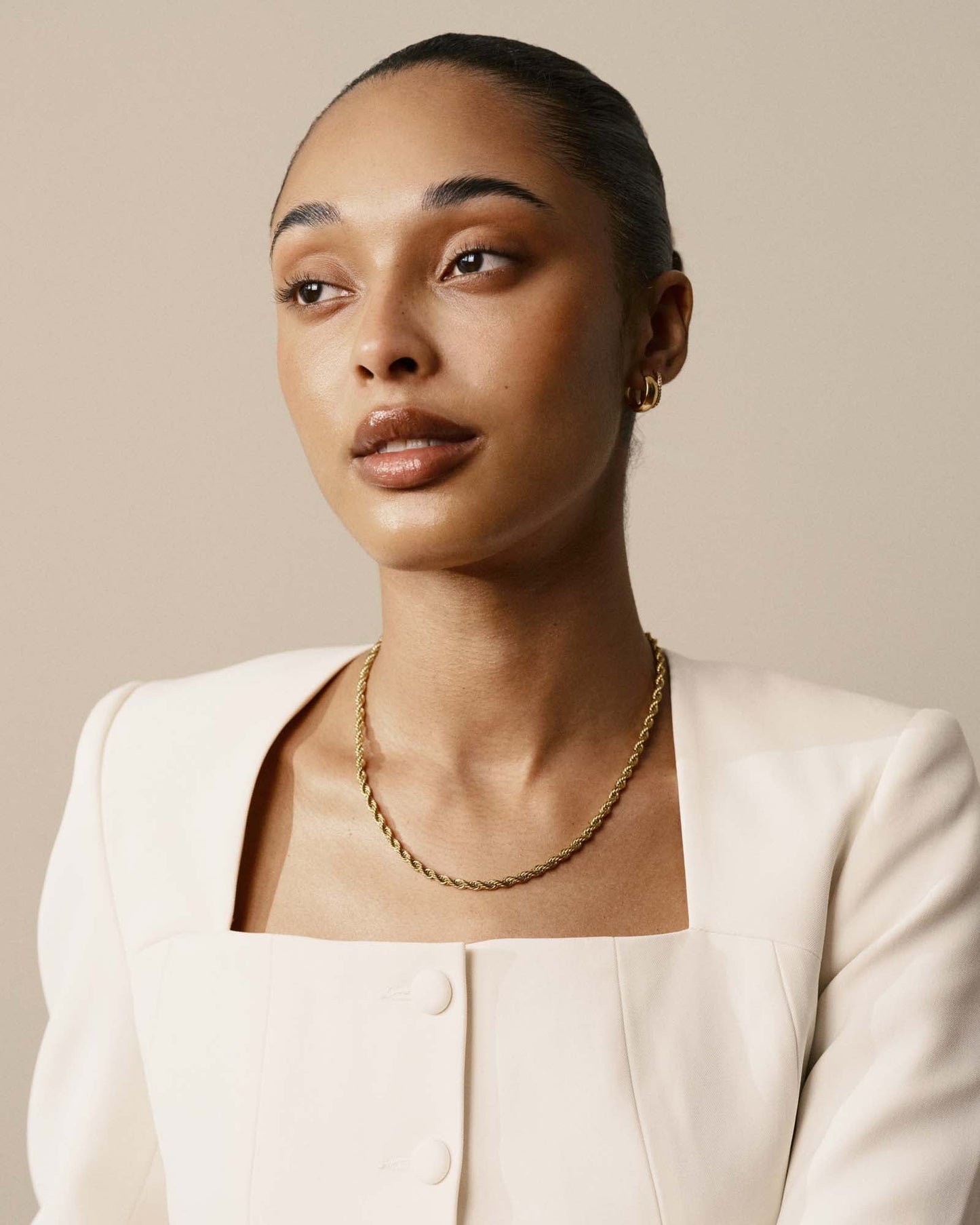 Bold Rope Chain Gold Medium Necklace