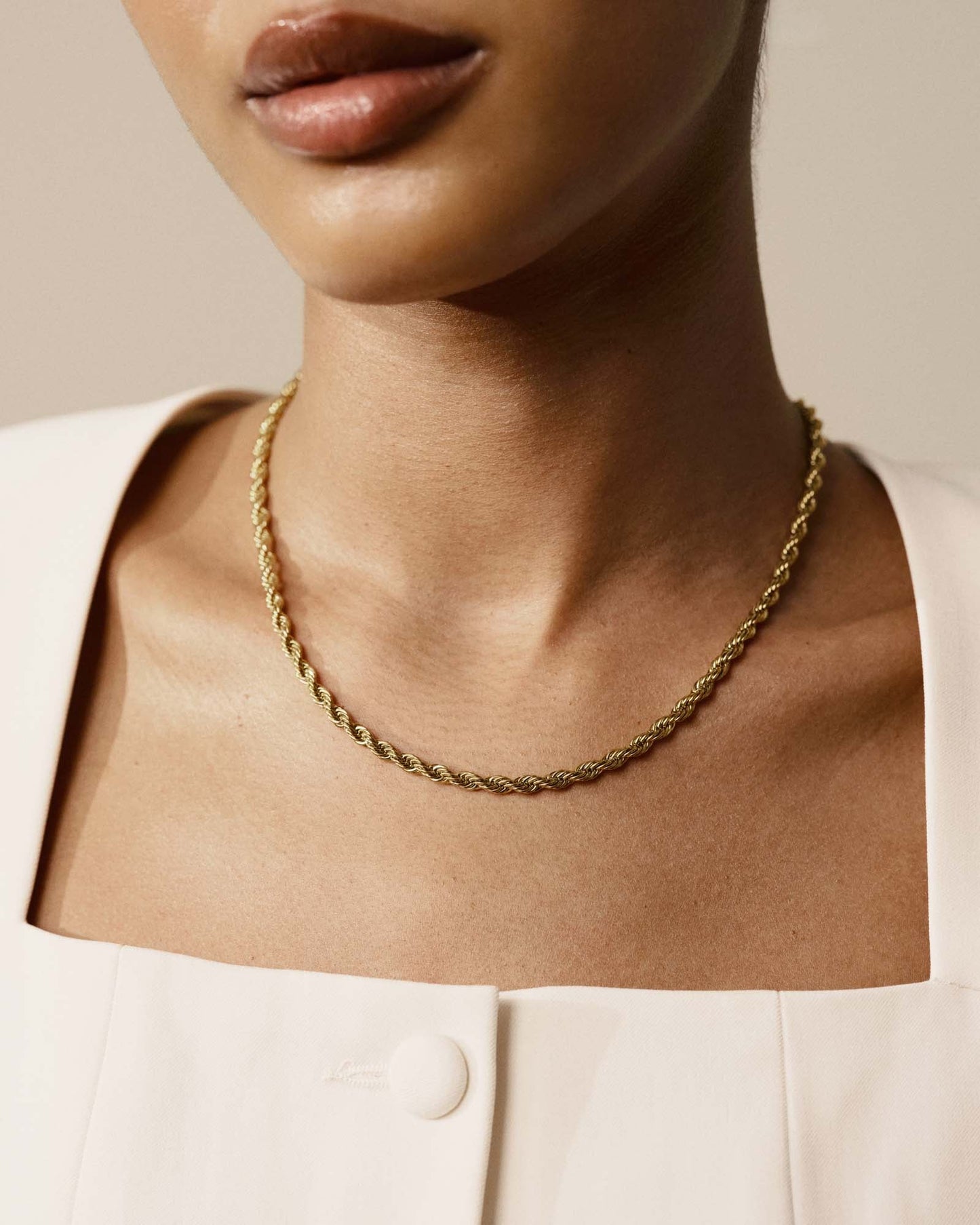 Bold Rope Chain Gold Medium Necklace