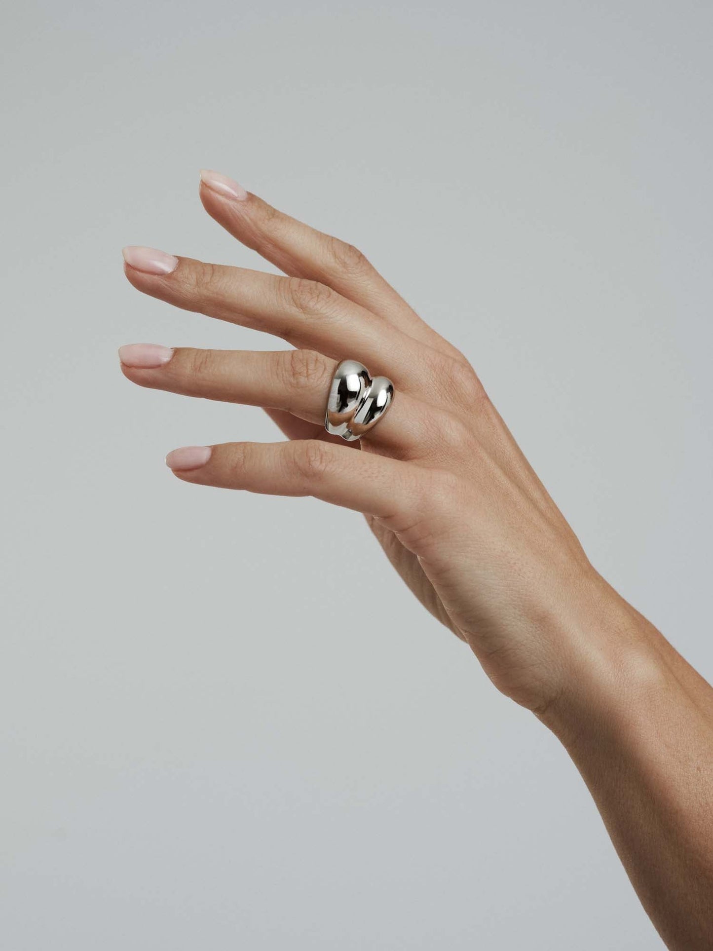 Rebel Double Silver Ring