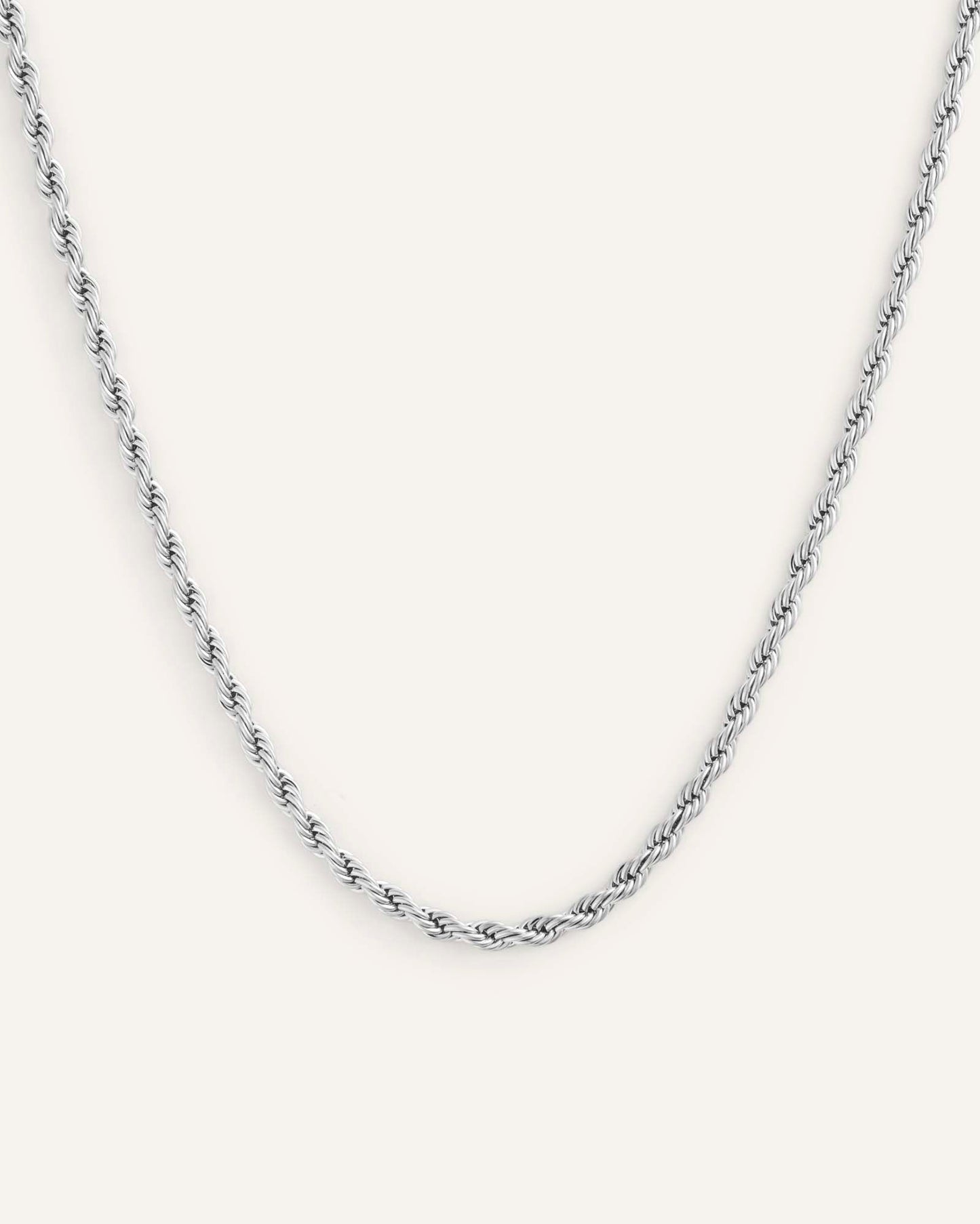 Bold Rope Chain Steel Small Necklace