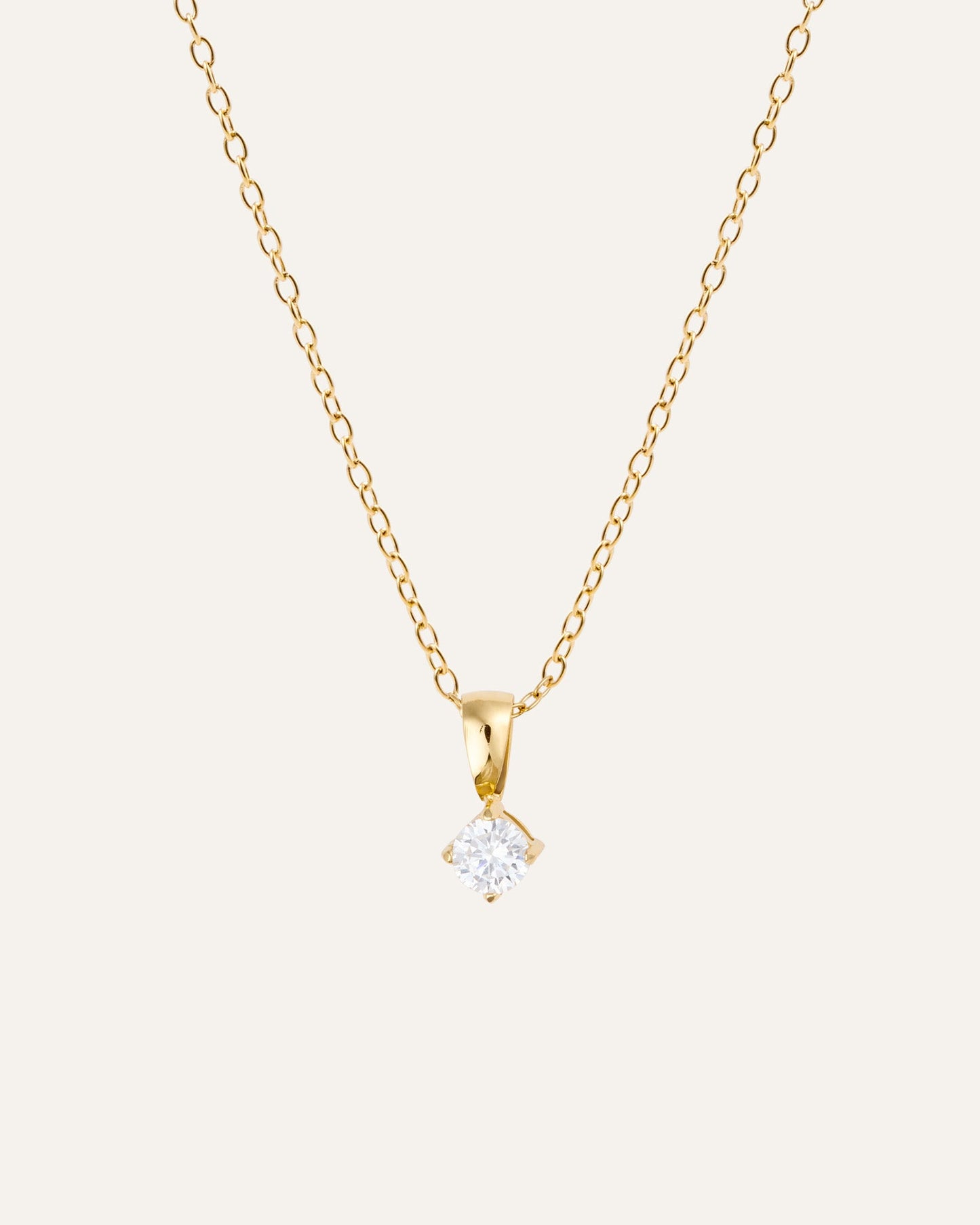 Jolie Gold Necklace - White