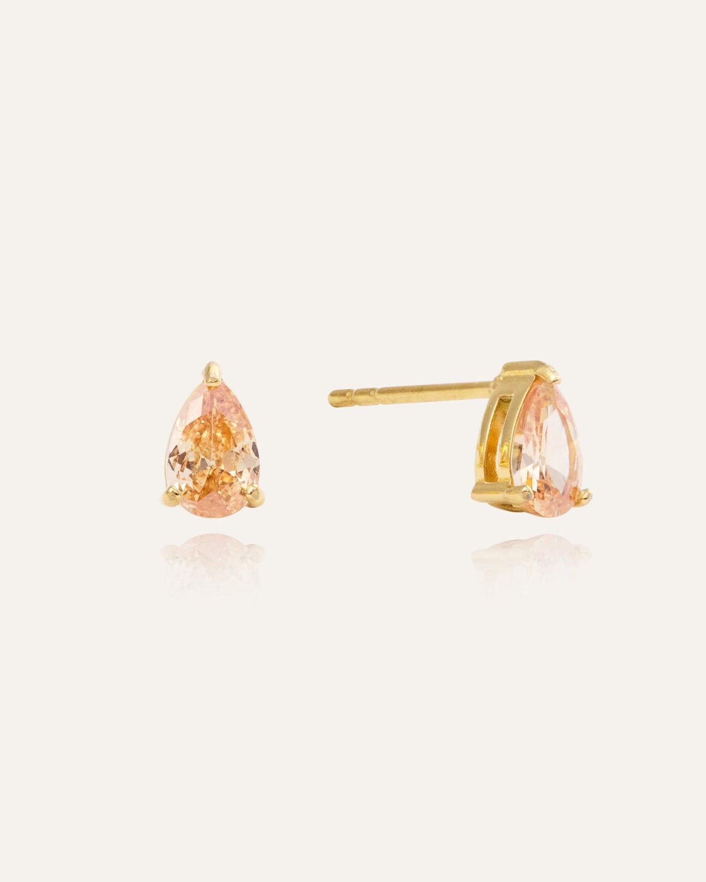 Belle Champagne Medium Studs