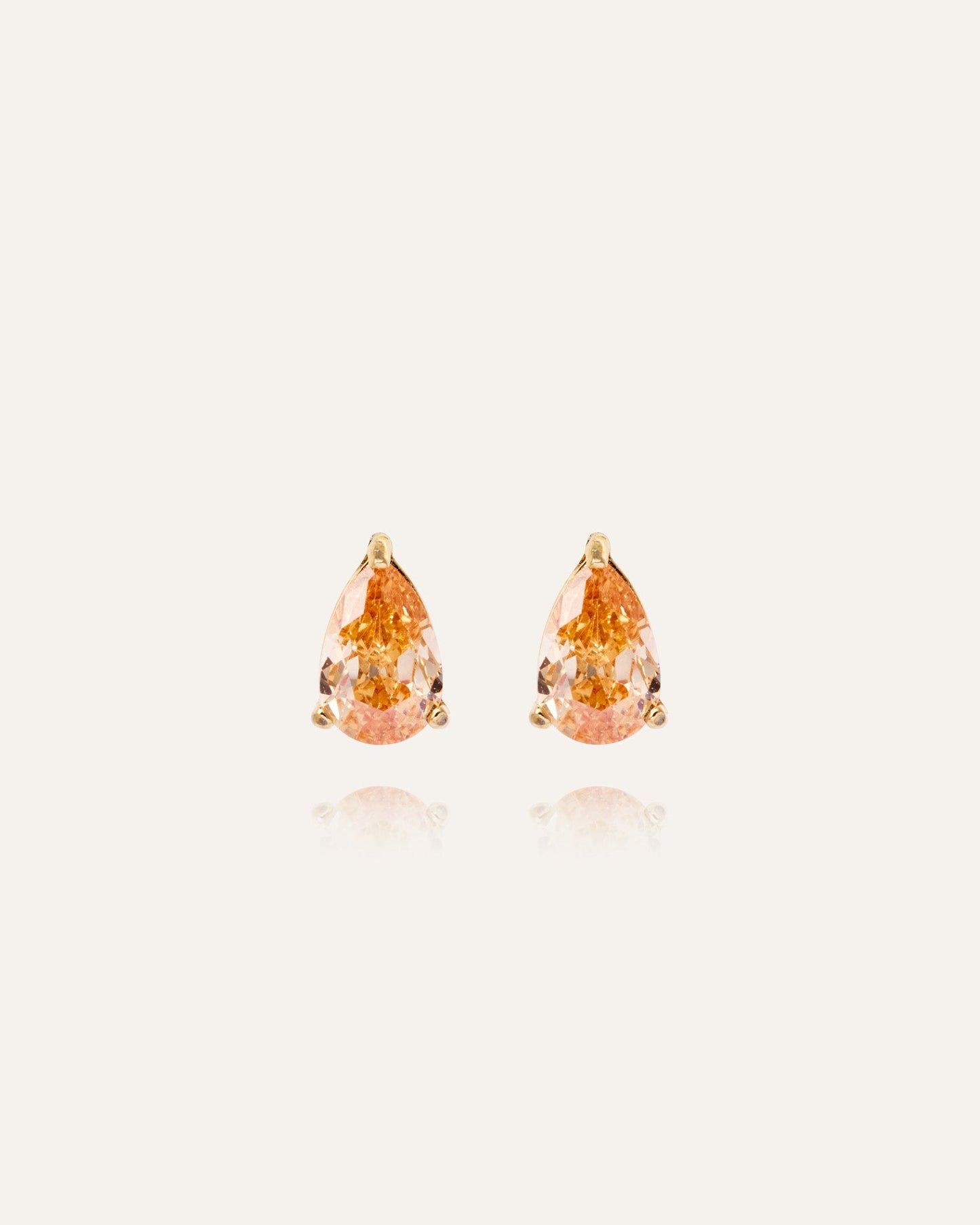 Belle Champagne Medium Studs