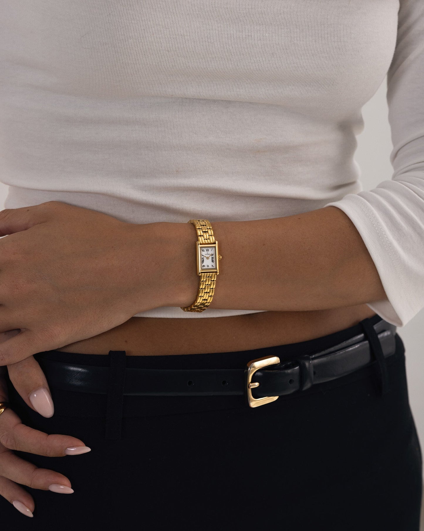 Timeless Vintage Petite Gold Watch
