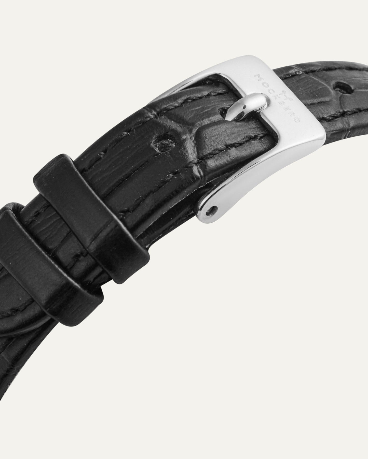 Timeless Leather Petite Steel Watch