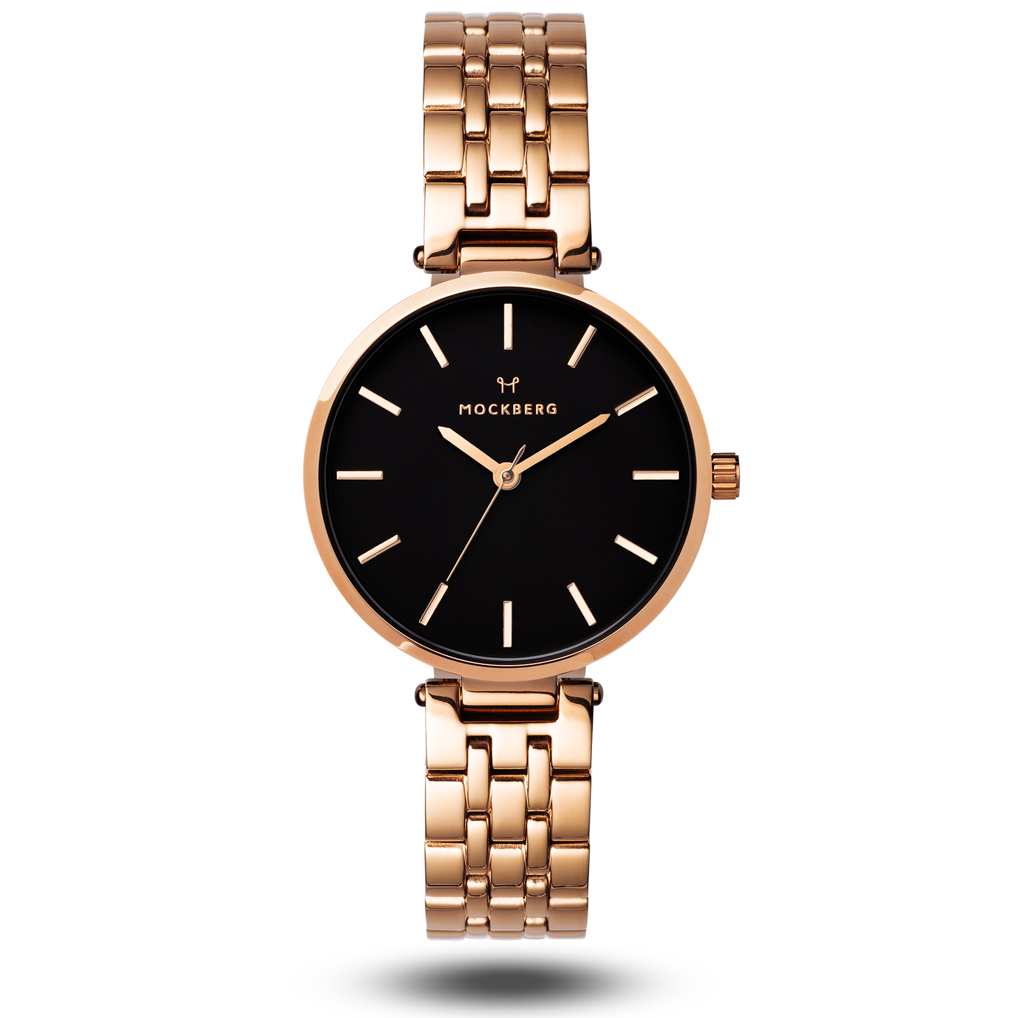 Original Links Rosegold 34 black dial