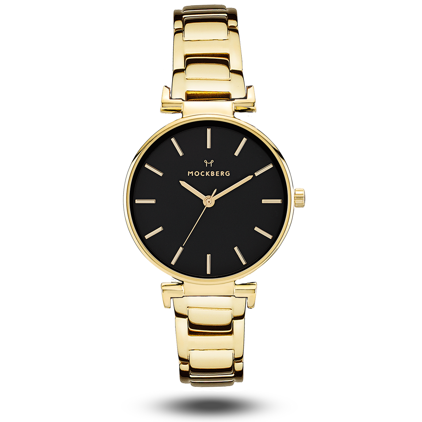 MODEST LINKS 34 mm Gold black dial