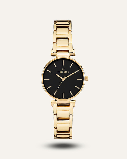 MODEST LINKS 28 mm Gold black dial