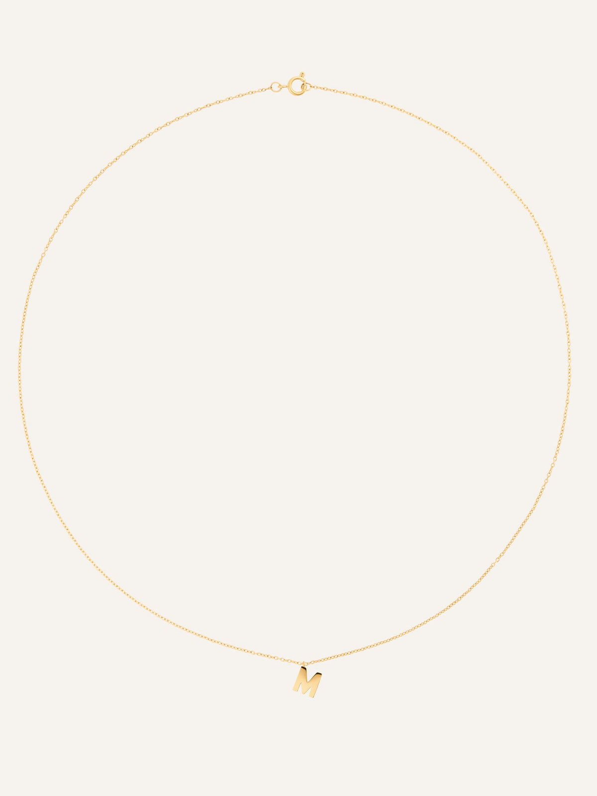 Petite Plain Letter Necklace
