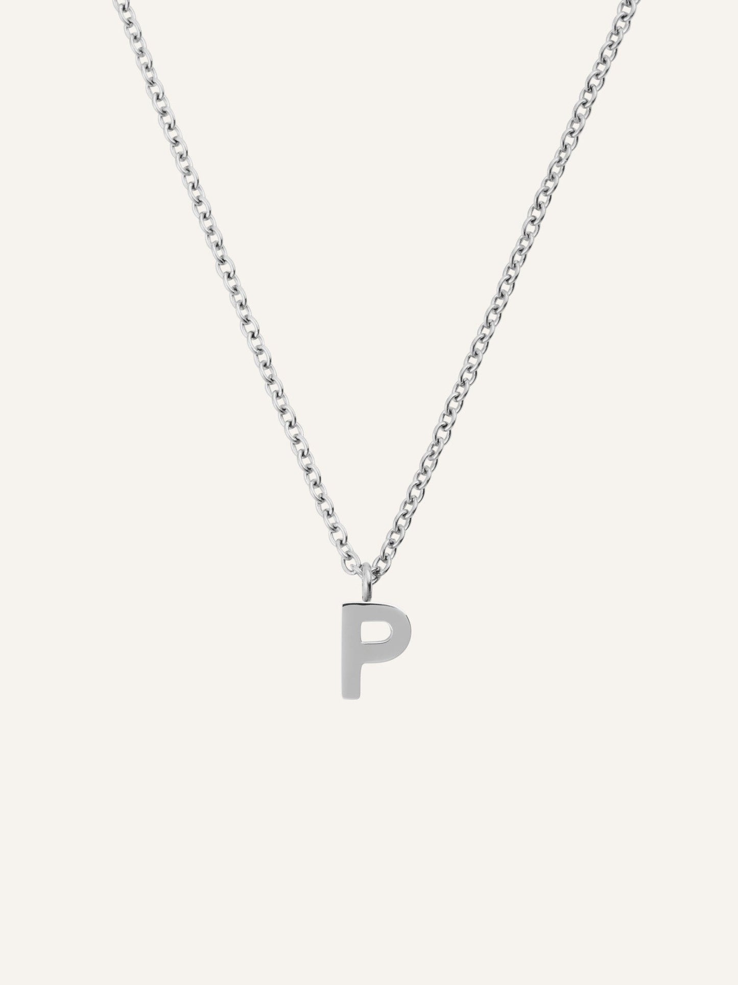 Petite Plain Letter Necklace