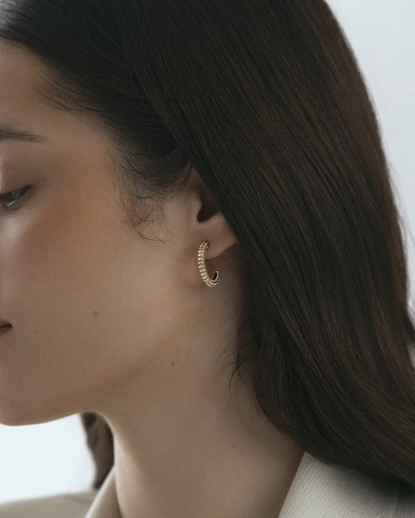 Pavé eternal large earrings