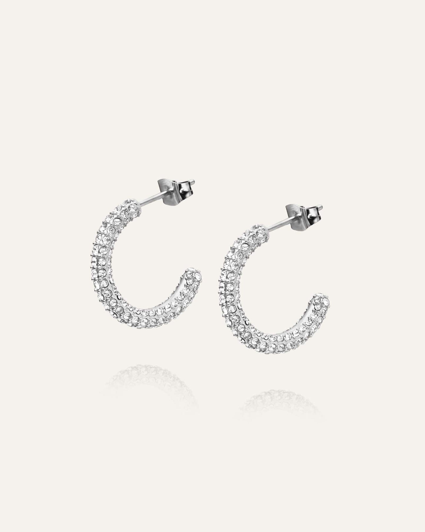 Pavé eternal large earrings