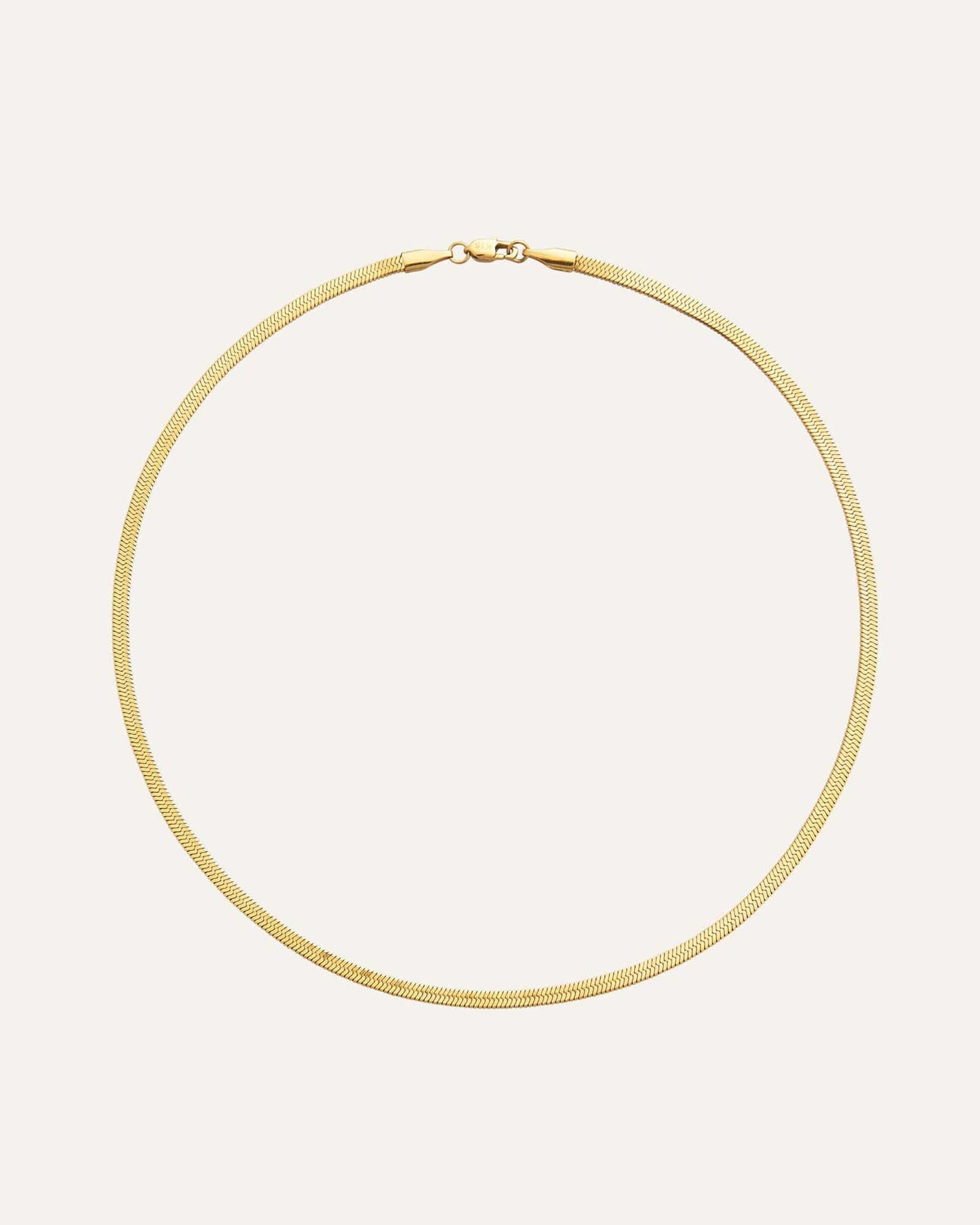 Thin snake necklace