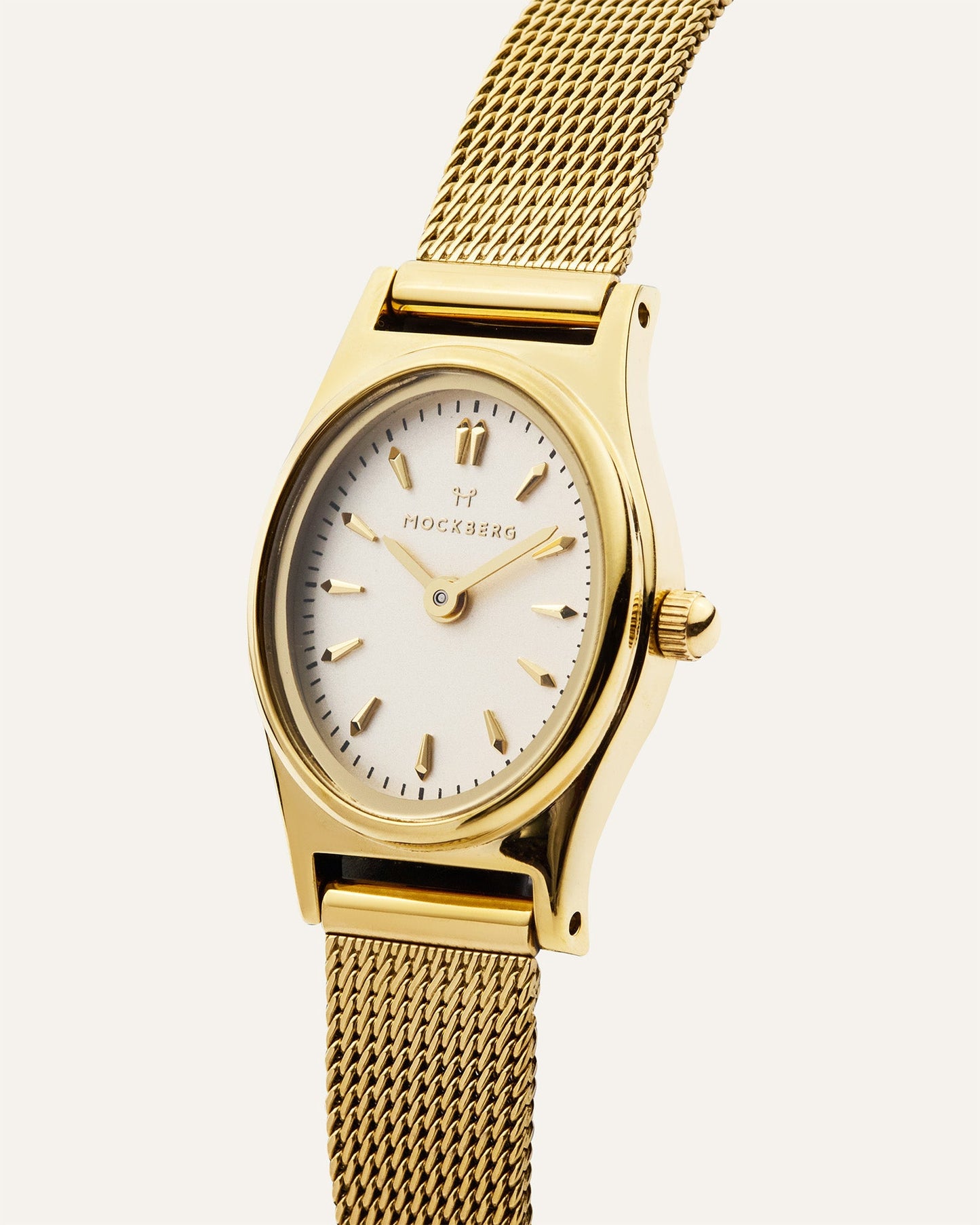 Retro Mesh Gouden Horloge