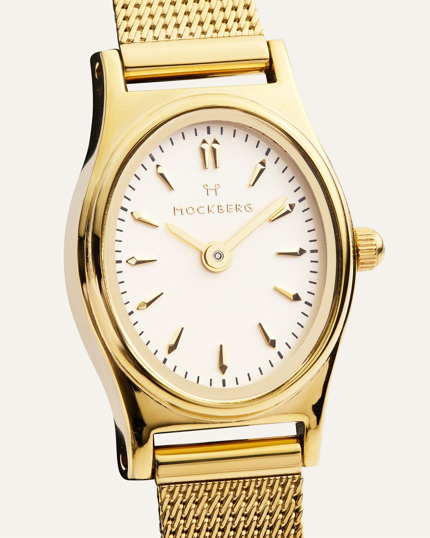 Retro Mesh Gouden Horloge