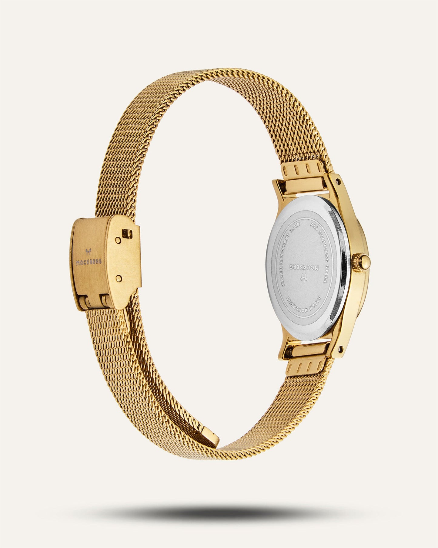 Retro Mesh Gouden Horloge