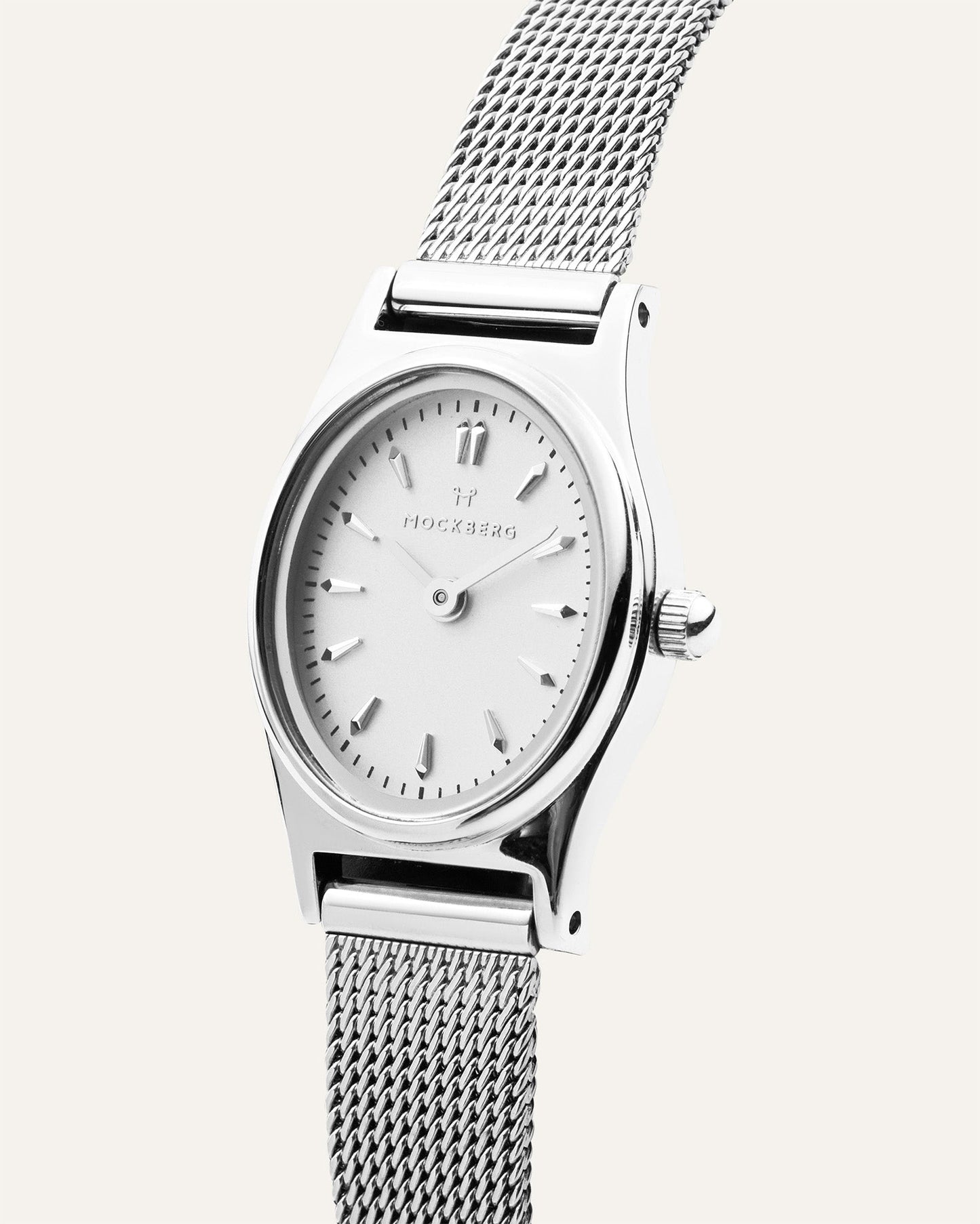 Retro Mesh Zilveren Horloge