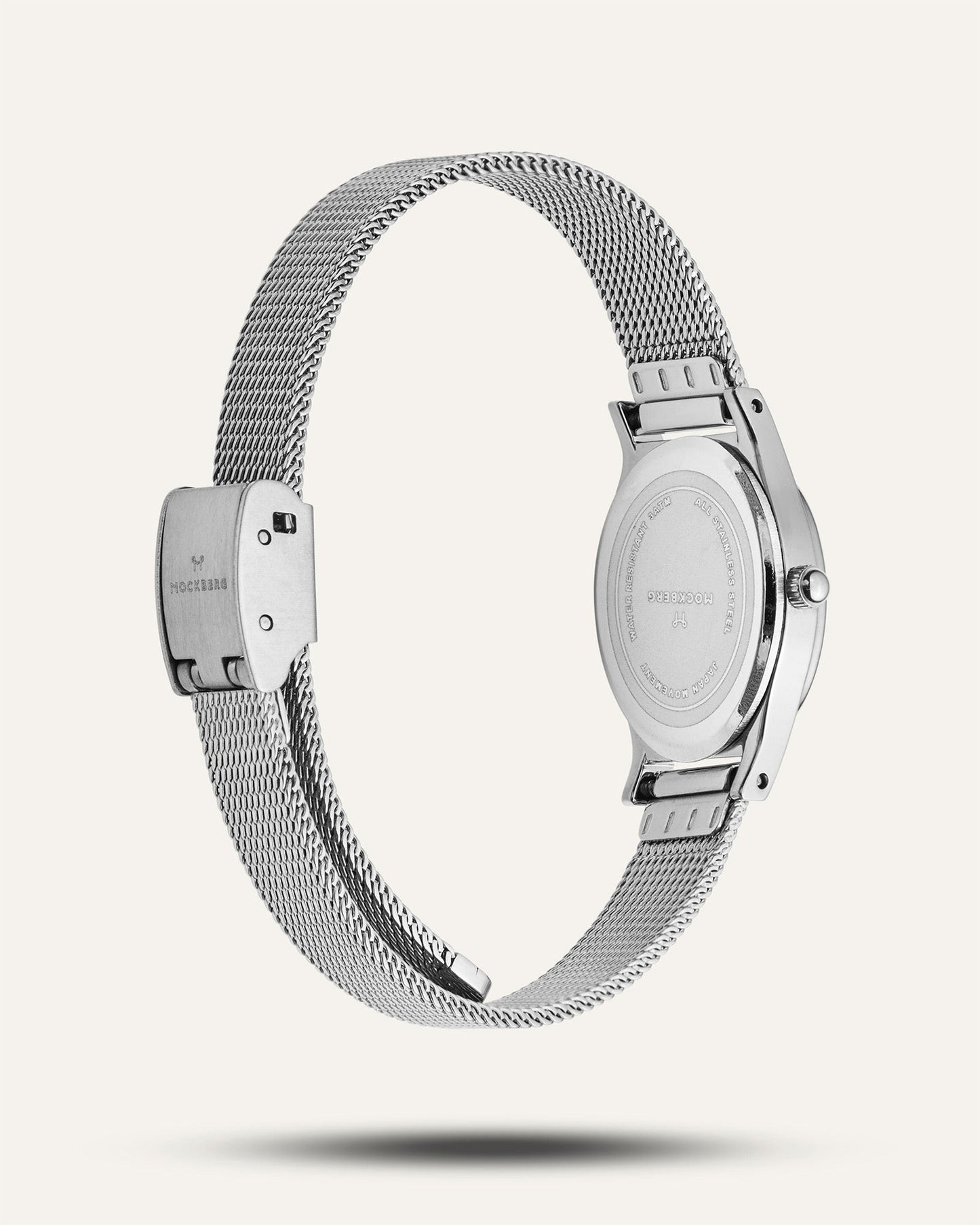 Retro Mesh Zilveren Horloge