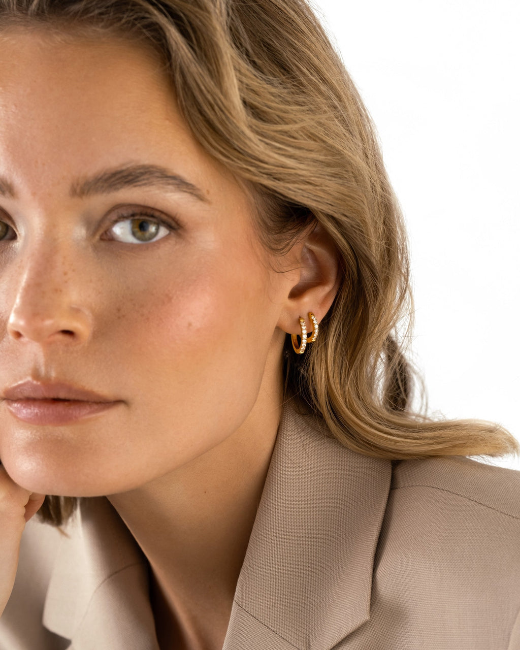 Shiny Hoops Medium