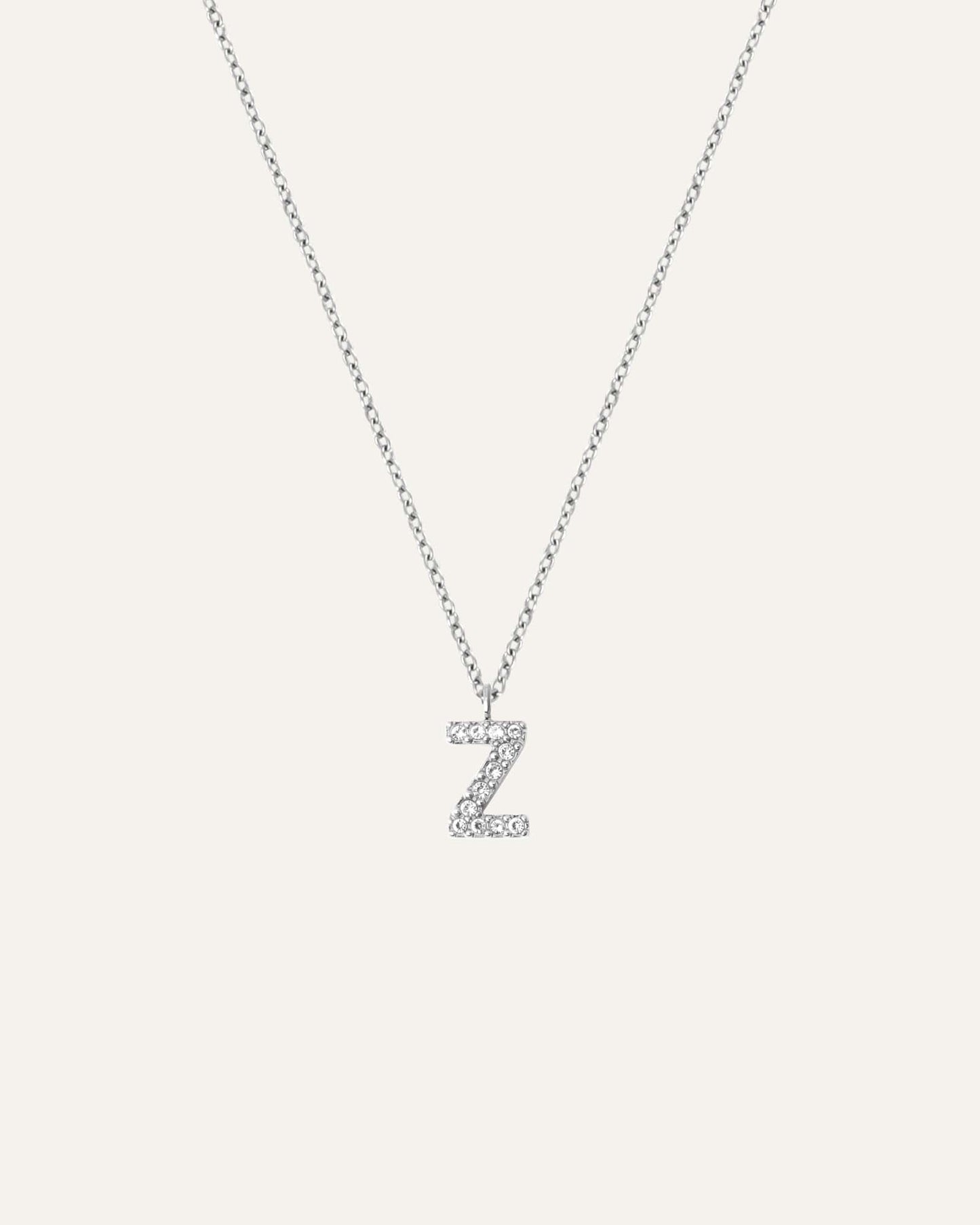 Petite Stone Letter Necklace