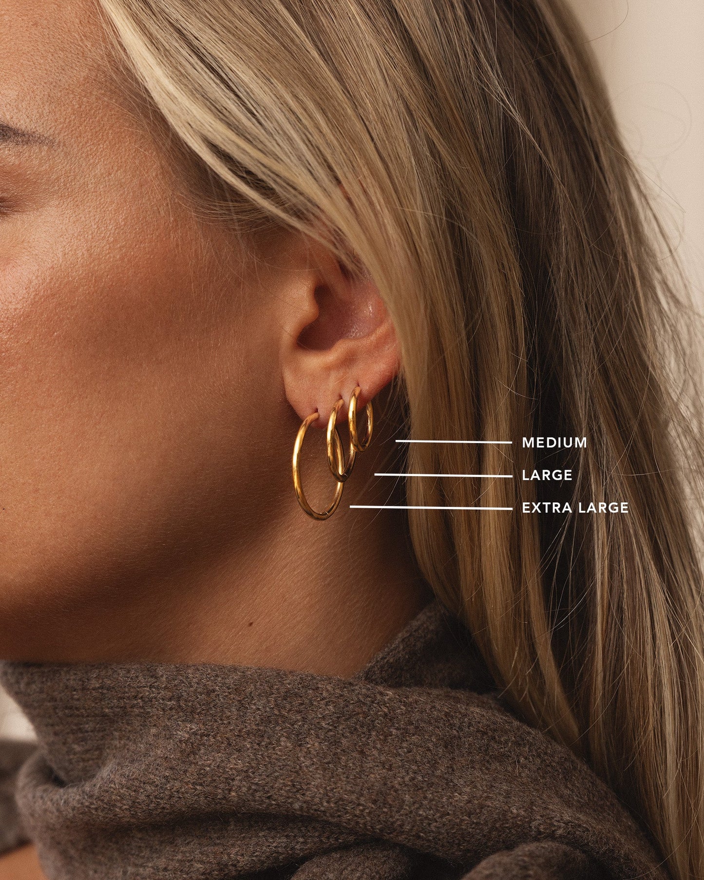 Slim Extra Large Hoops