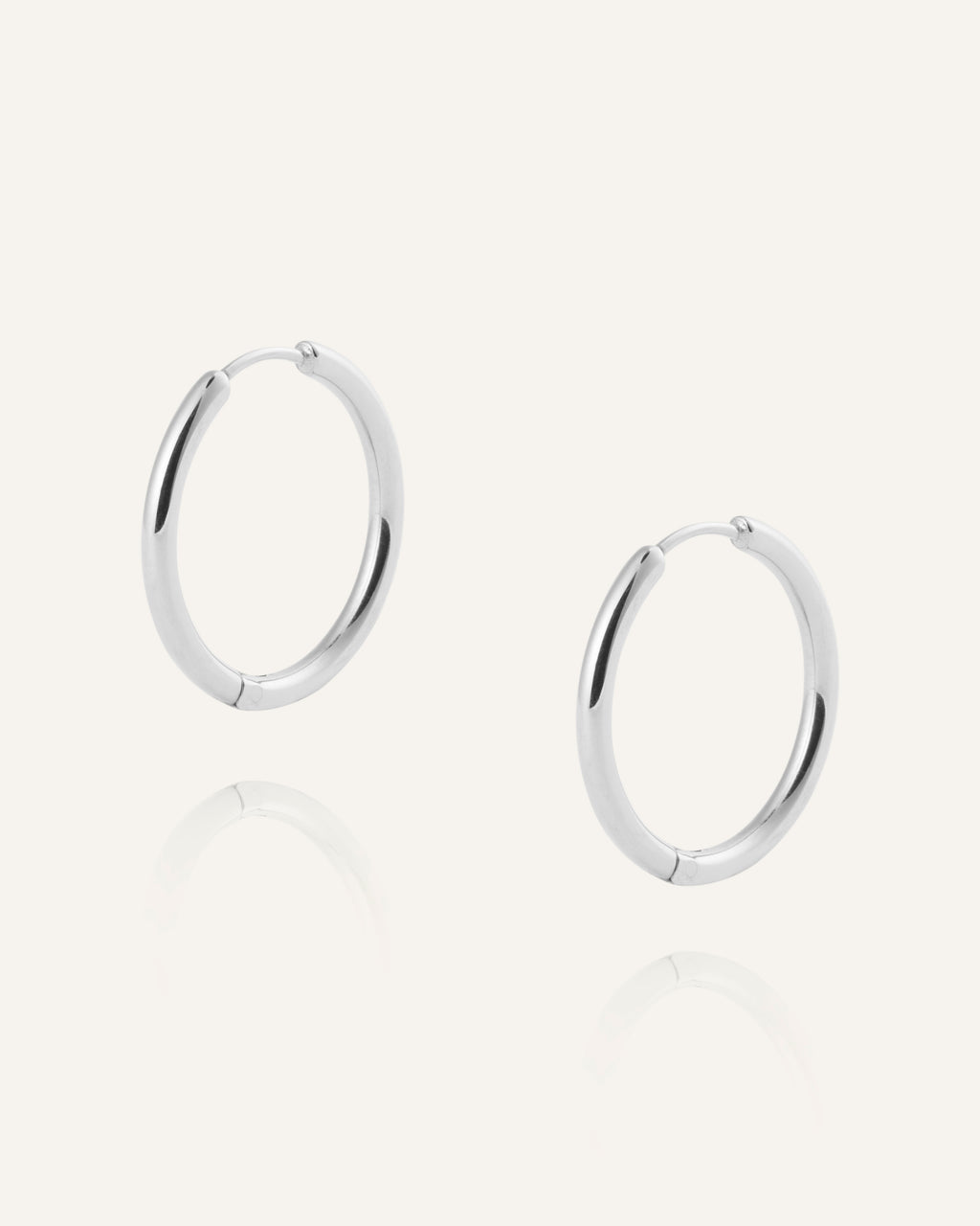 Slim Large Hoops