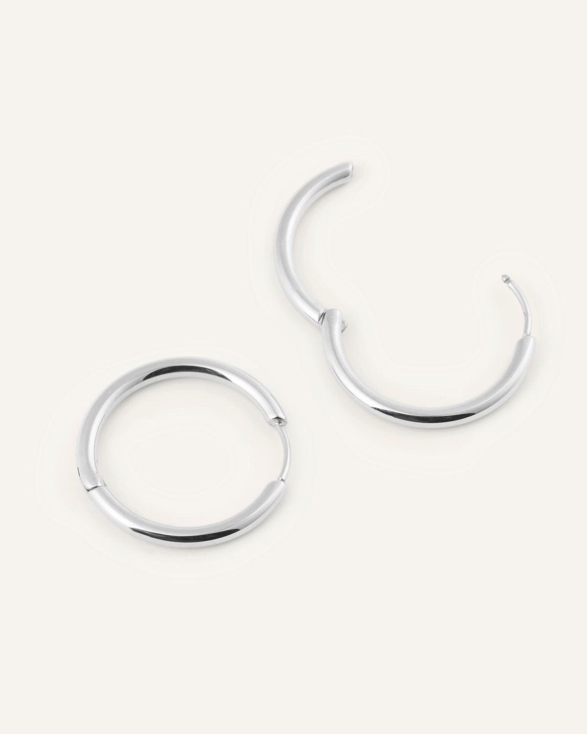Slim Large Hoops