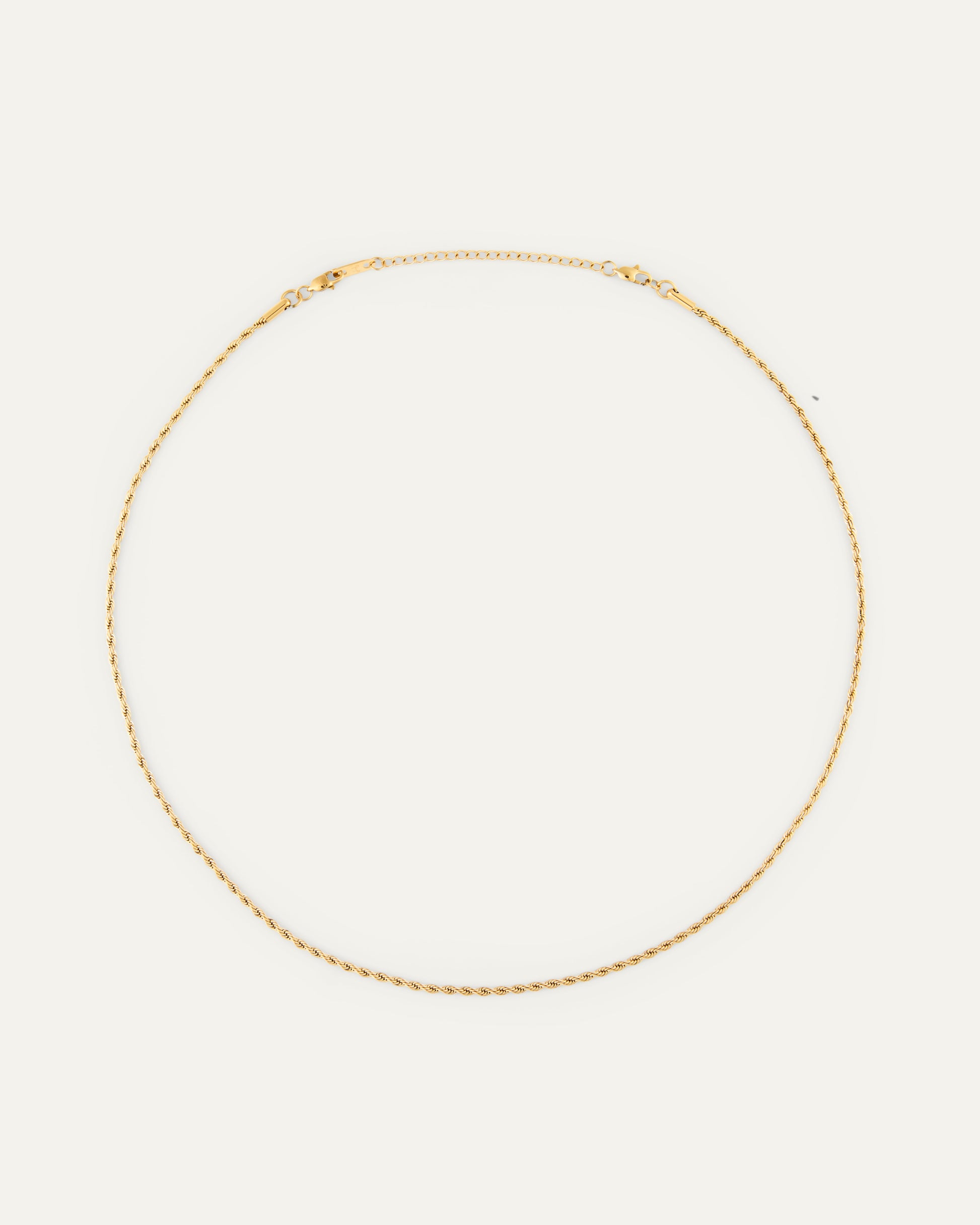 Thin rope necklace