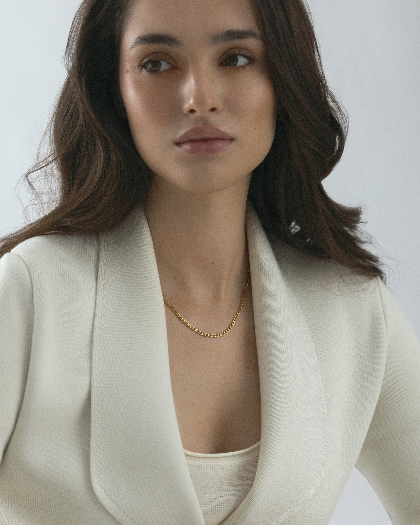 Thin figaro necklace