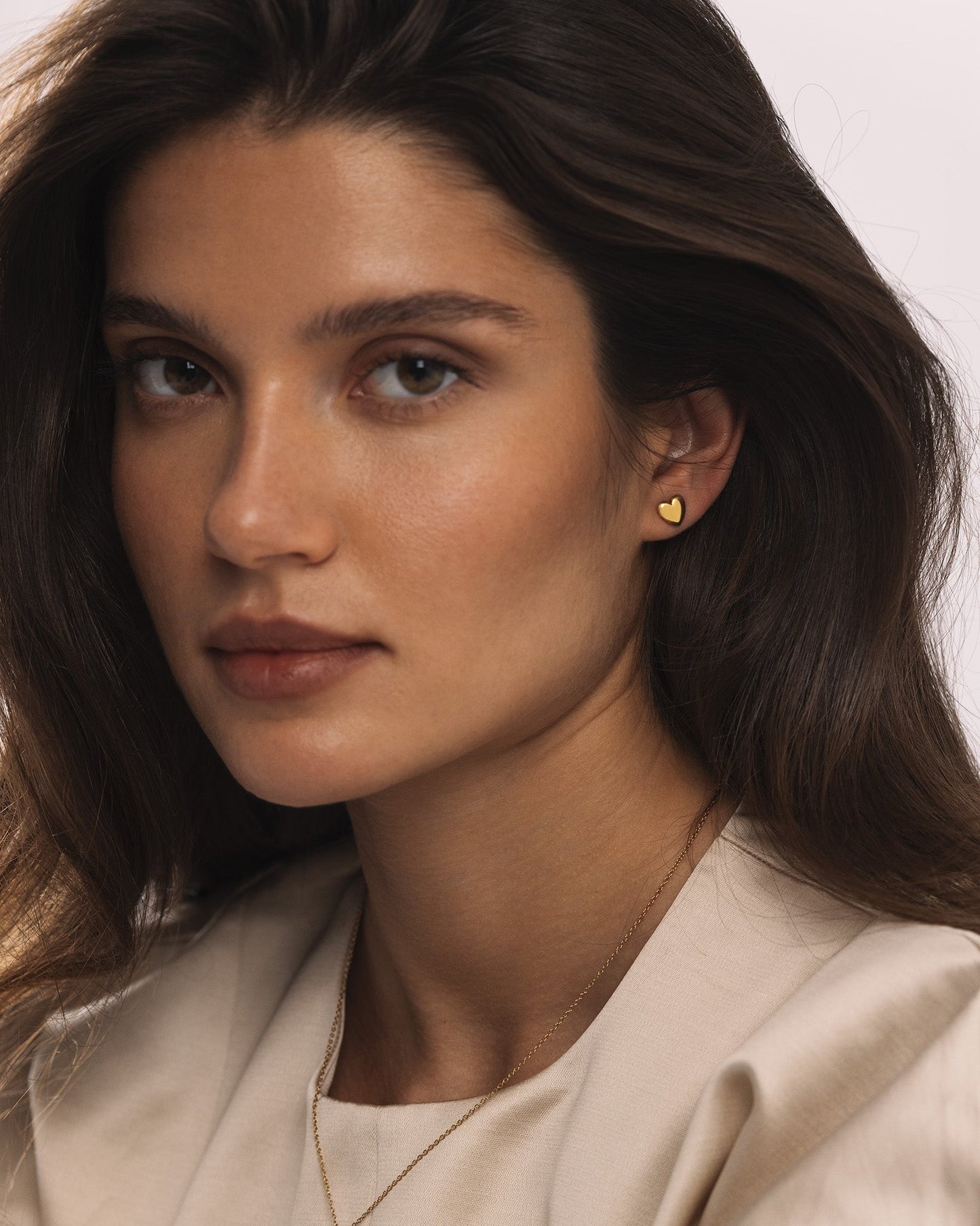 Love Gold Medium Studs