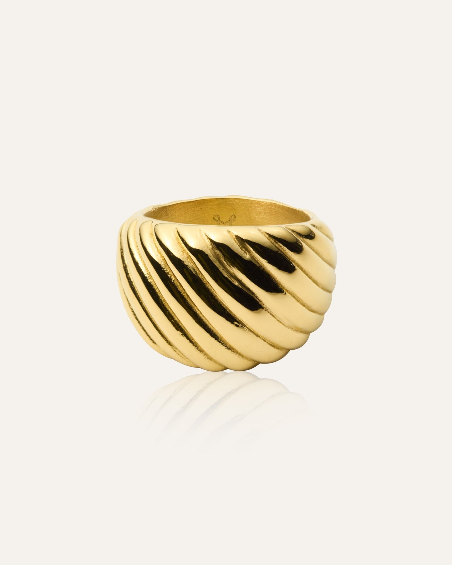 Curved Ribbed Ring