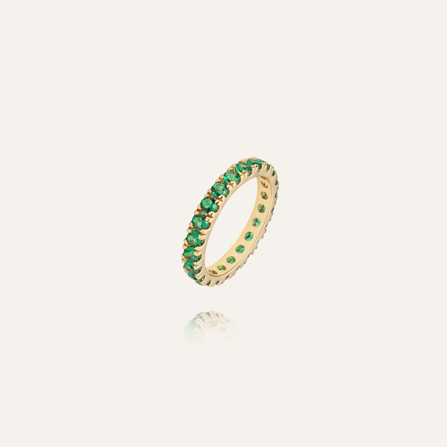 Elipse Ring Gold/Green