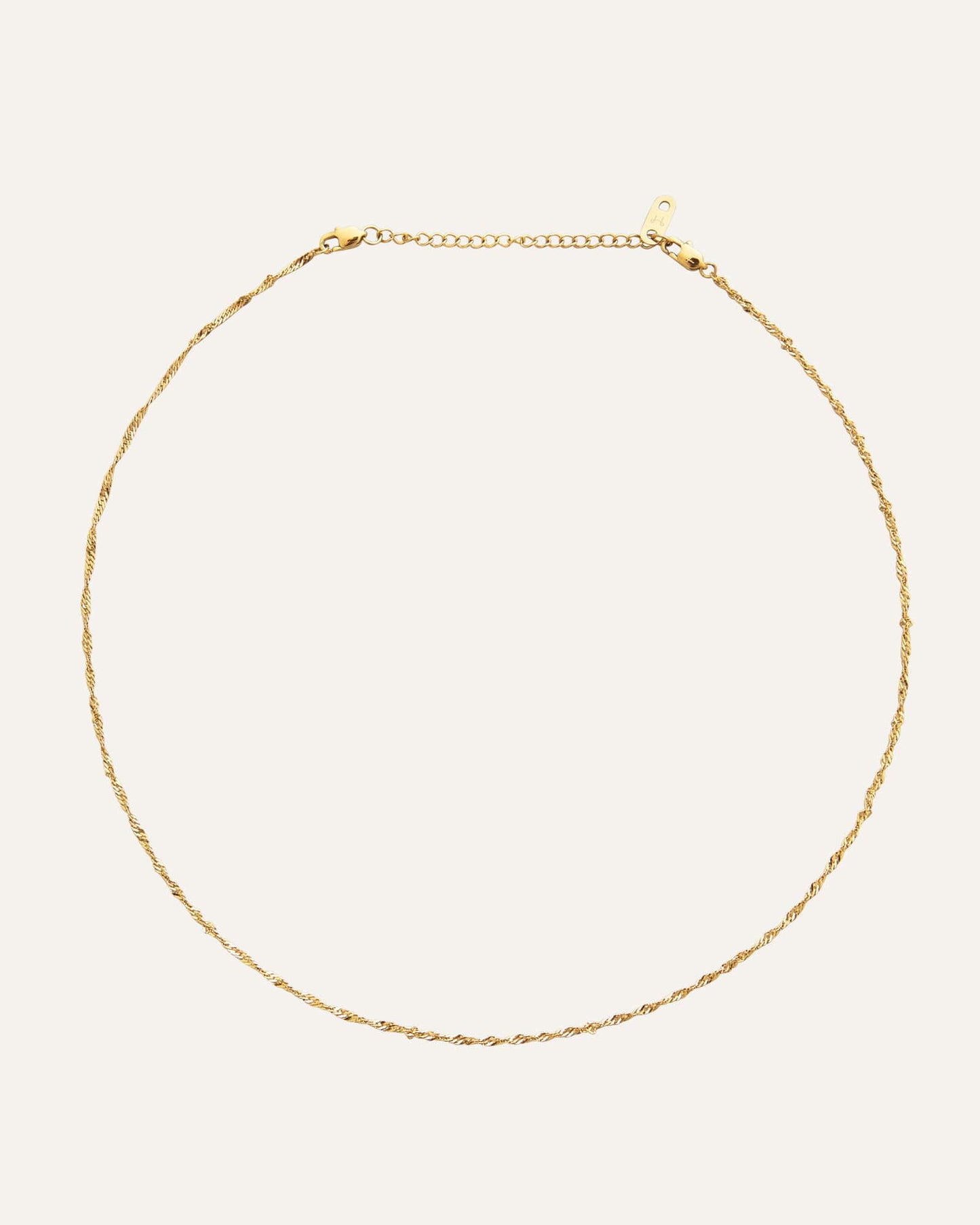 Twirl necklace gold